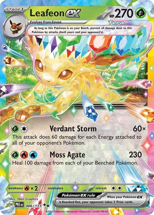 Leafeon EX - 006/131 Prismatic Evolutions Double Rare
