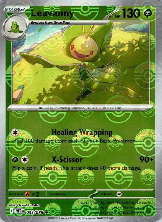 Leavanny - White Flare 003/086 Poke Ball Holo