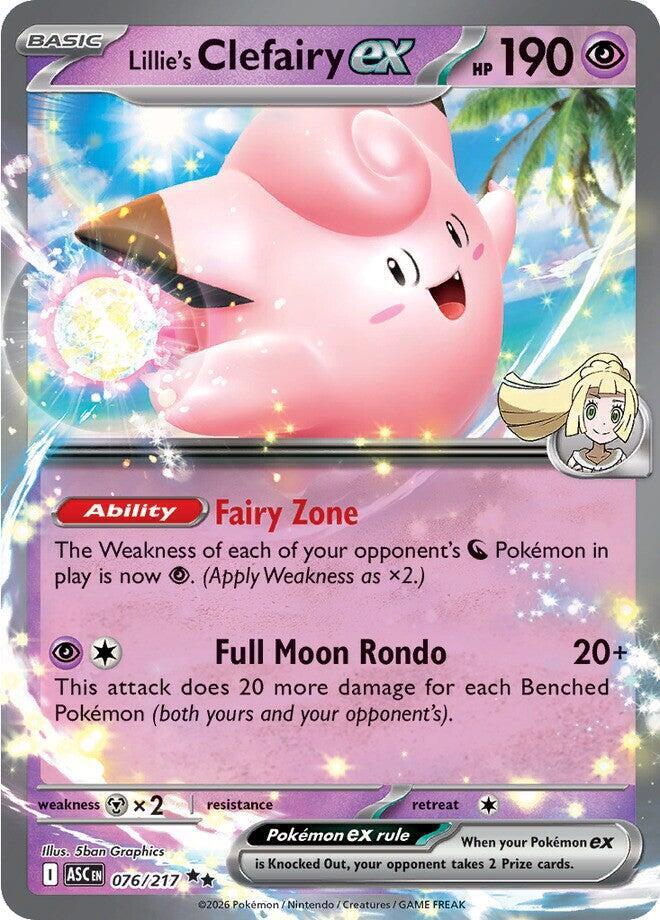 Lillie's Clefairy ex - 076/217 Ascended Heroes