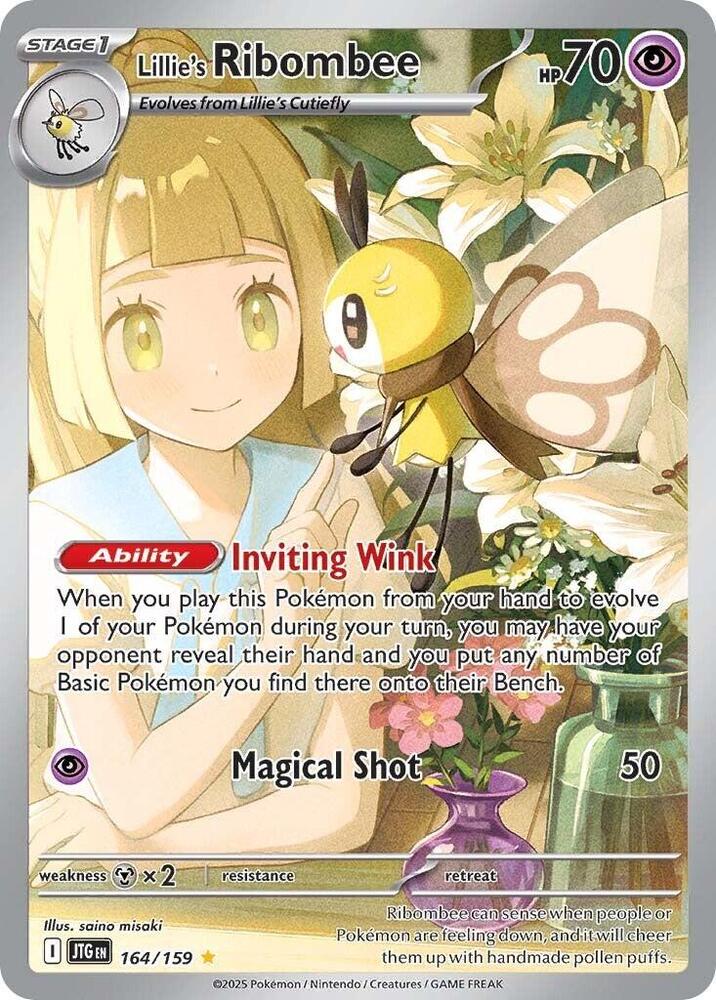 Lillie's Ribombee - 164/159 Journey Together Illustration Rare