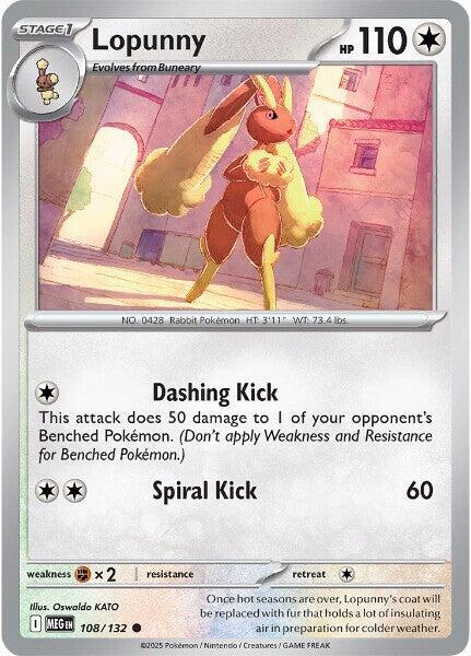 Lopunny - 108/132 Mega Evolution Common