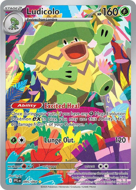 Ludicolo - 095/094 Phantasmal Flames Illustration Rare