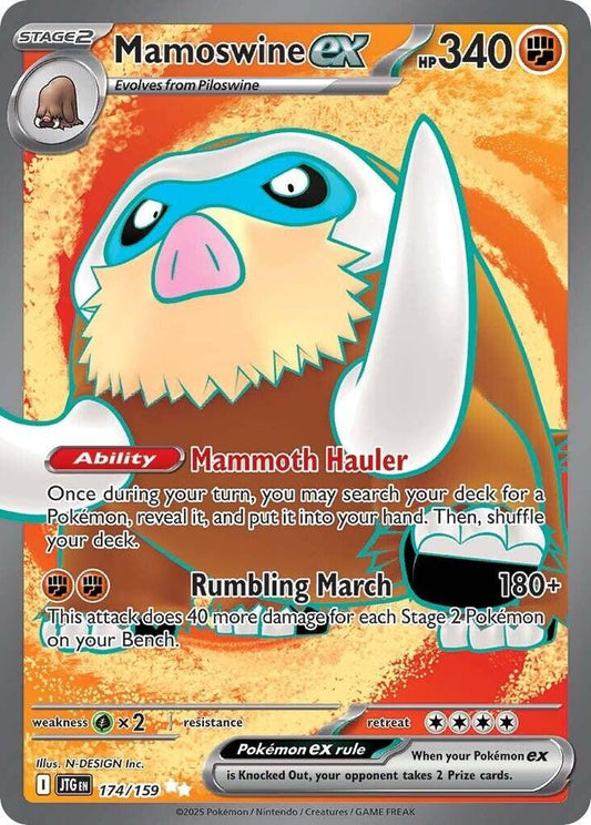 Mamoswine EX - Journey Together 174/159 Ultra Rare