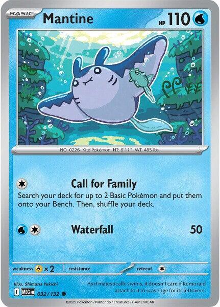 Mantine - 032/132 Mega Evolution Common