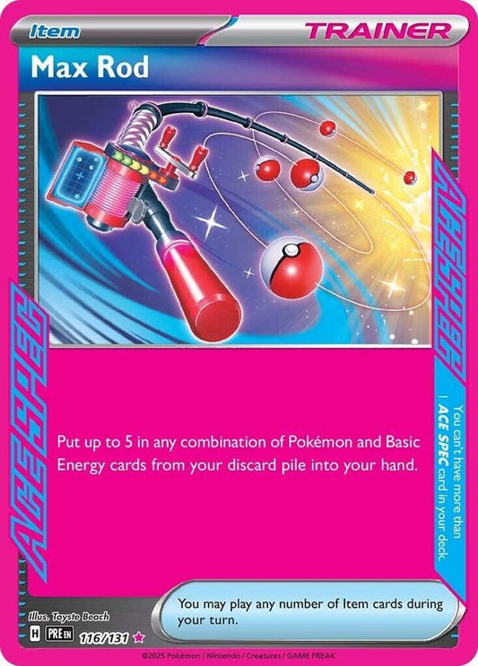 Max Rod - 116/131 Prismatic Evolutions Ace Spec