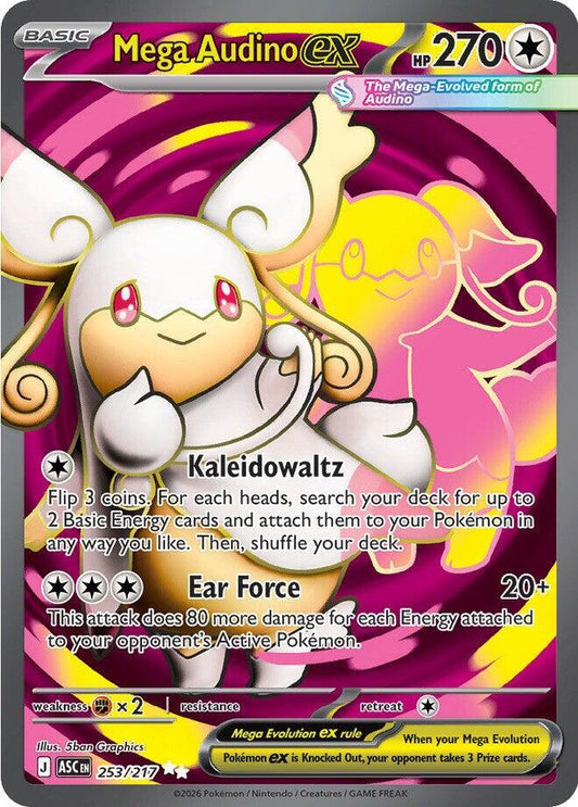 Mega Audino ex - 253/217 Ascended Heroes Ultra Rare