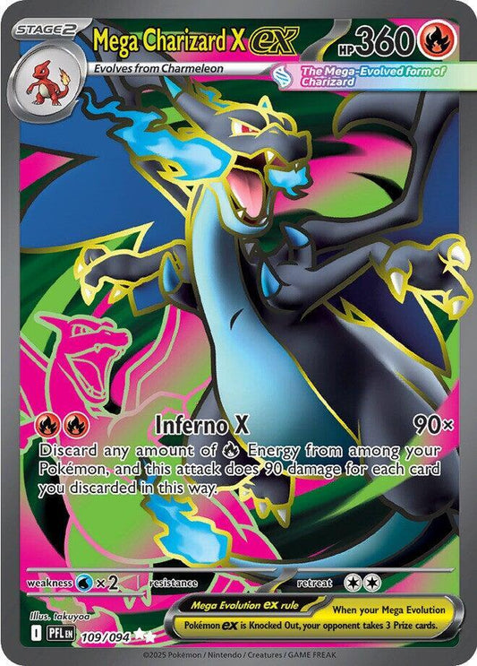 Mega Charizard X ex - 109/094 Phantasmal Flames Inglés