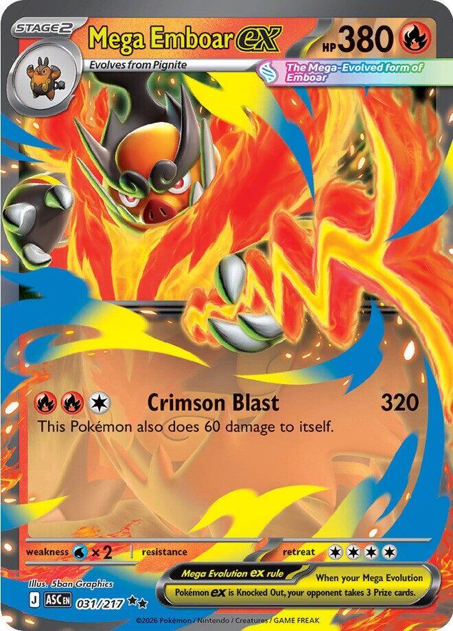 Mega Emboar ex - 031/217 Ascended Heroes