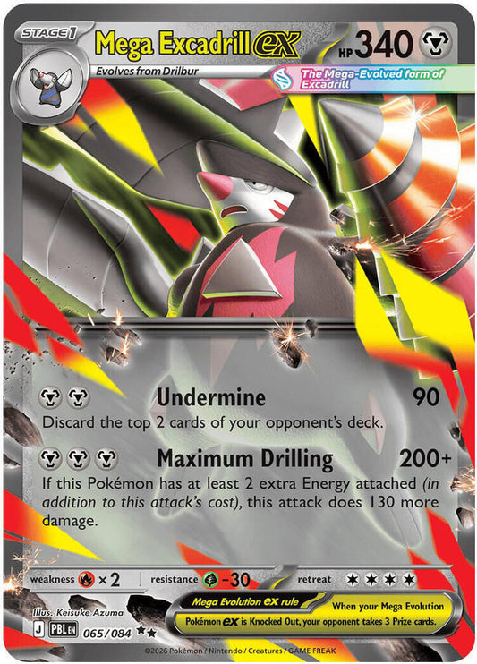 Mega Excadrill ex - 065/084 Pitch Black
