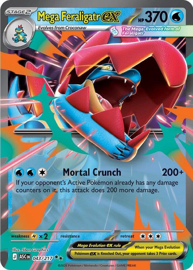 Mega Feraligatr ex - 043/217 Ascended Heroes