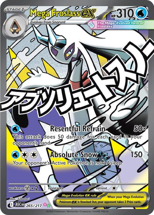 Mega Froslass ex - 265/217 Ascended Heroes Mega Attack Rare