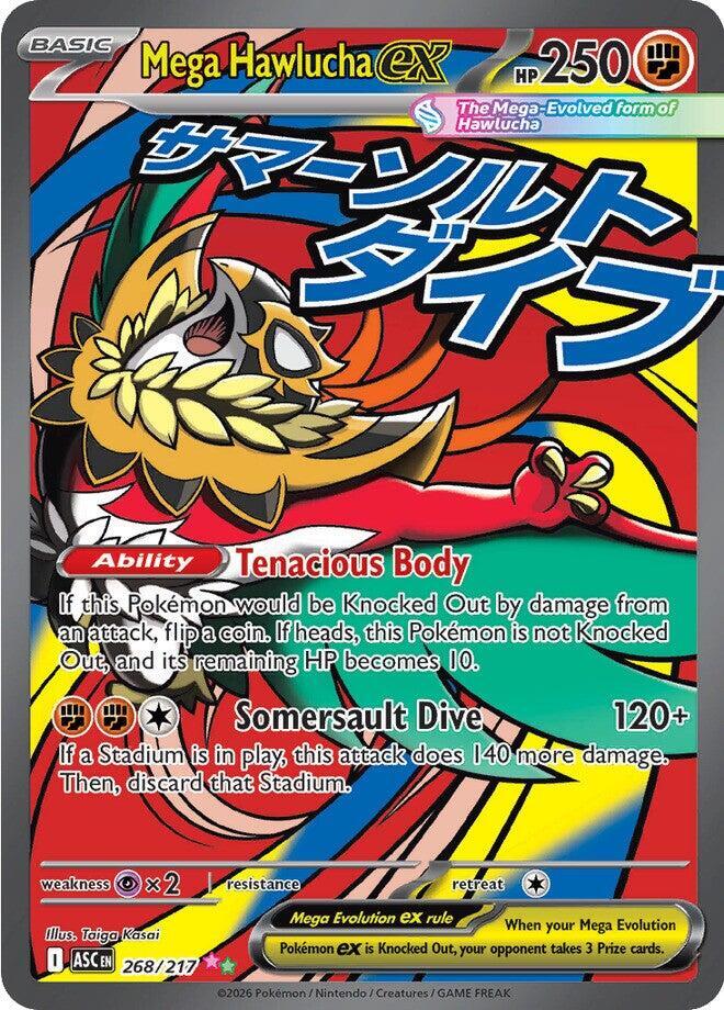 Mega Hawlucha ex - 268/217 Ascended Heroes Mega Attack Rare