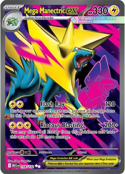 Mega Manectric ex - 158/132 Mega Evolution Ultra Rare