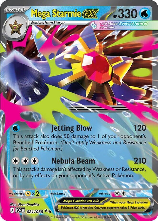 Mega Starmie ex - 021/088 Perfect Order
