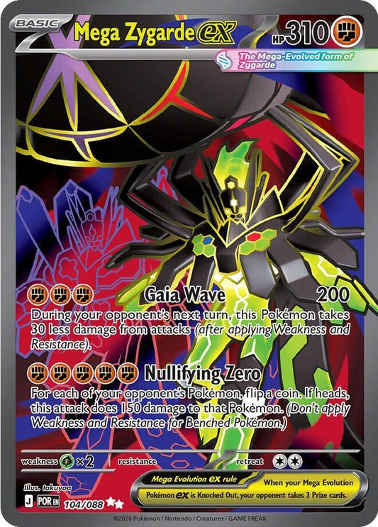 Mega Zygarde ex - 104/088 Perfect Order Ultra Rare