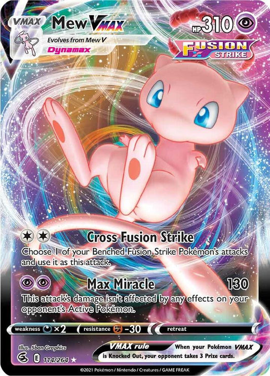 Mew Vmax - Fusion Strike 114/264 Ultra Rare