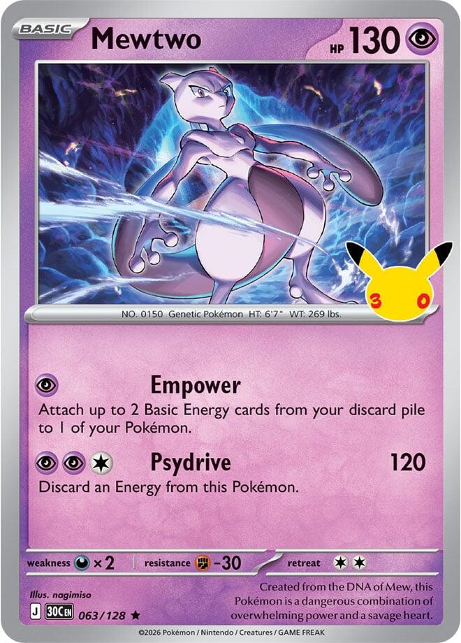 Mewtwo - 063/128 30th Celebration