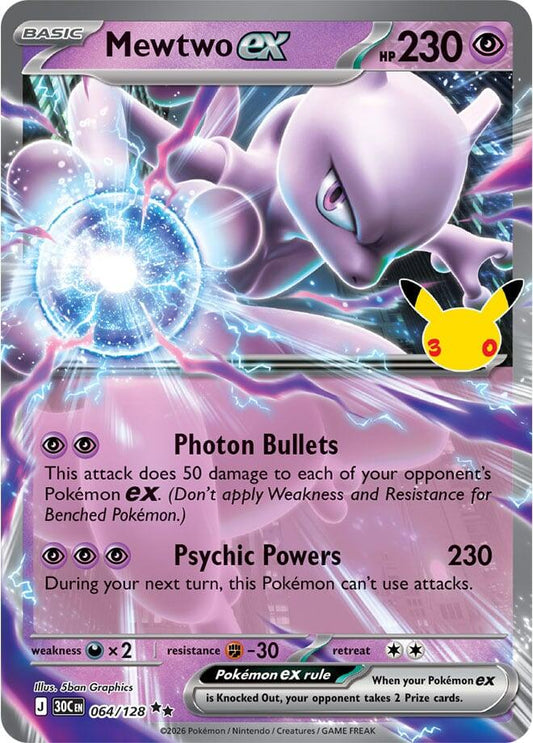 Mewtwo ex - 064/128 30th Celebration