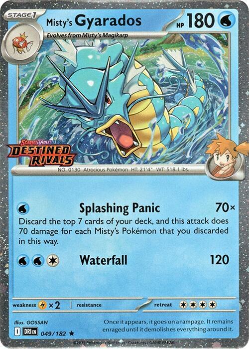 Misty's Gyarados - Destined Rivals Prerelease Deck Sellado