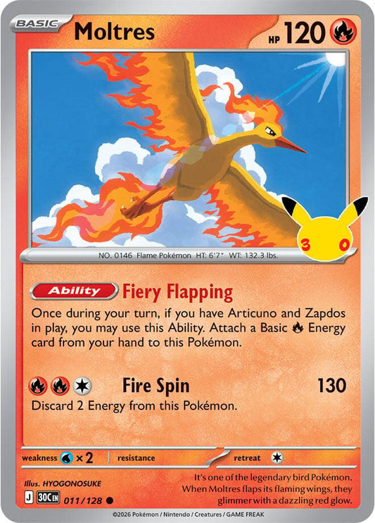 Moltres - 011/128 30th Celebration