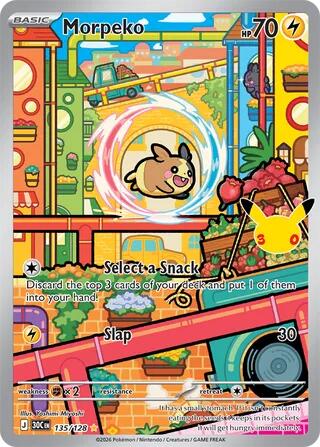 Morpeko - 135/128 30th Celebration Illustration Rare
