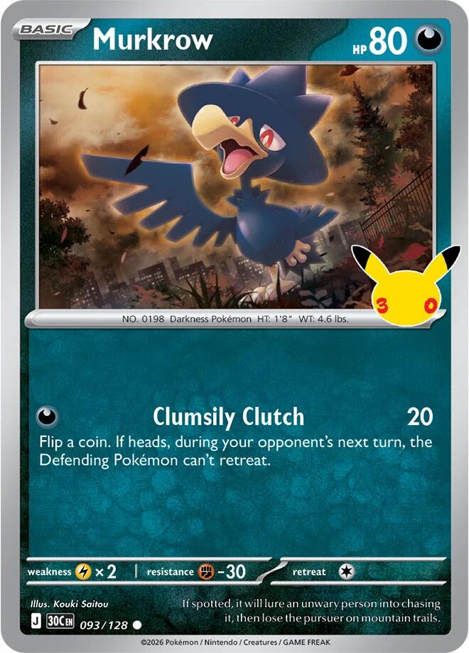 Murkrow - 093/128 30th Celebration