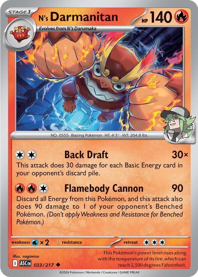 N's Darmanitan - 033/217 Ascended Heroes