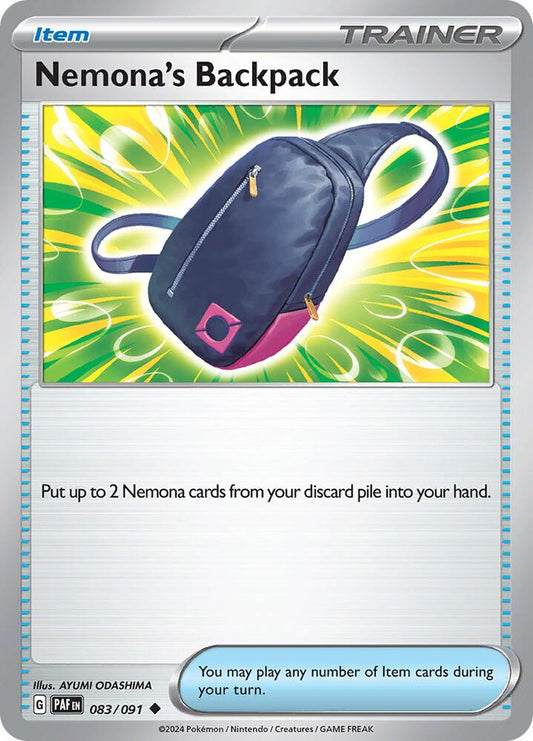 Nemona's Backpack - Paldean Fates 083/091 Uncommon