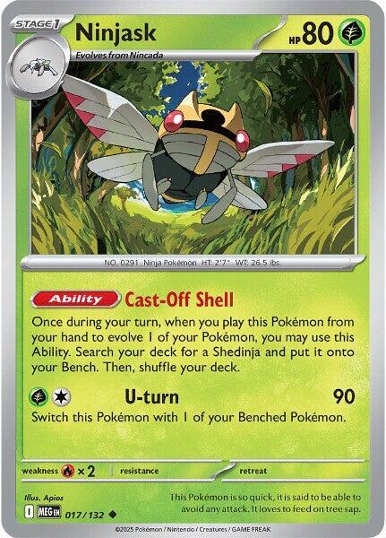 Ninjask - 017/132 Mega Evolution Uncommon
