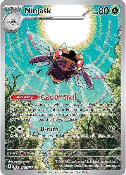 Ninjask - 137/132 Mega Evolution Illustration Rare