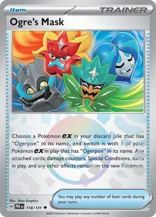 Ogre's Mask - Prismatic Evolutions 118/131 Poke Ball Holo