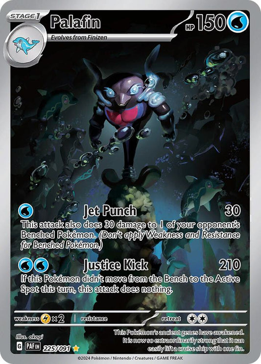 Palafin - Paldean Fates 225/091 Illustration Rare