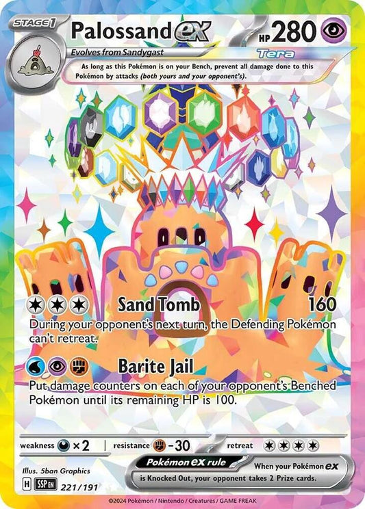 Palossand EX - Surging Sparks 221/191 Ultra Rare