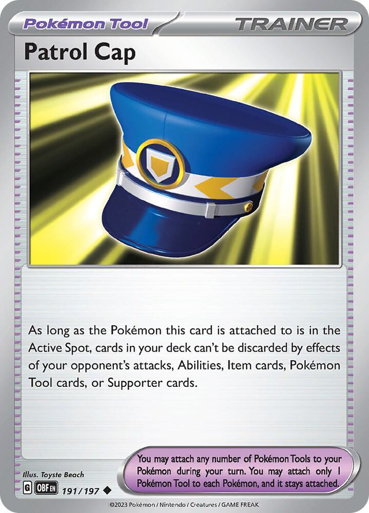 Patrol Cap - Obsidian Flames 191/197 Uncommon