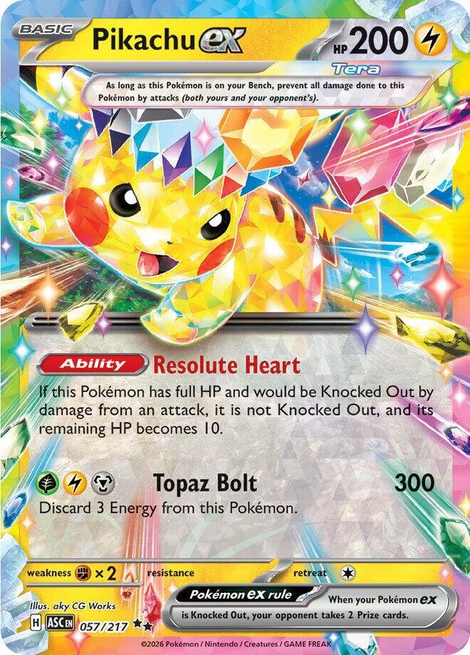 Pikachu ex - 057/217 Ascended Heroes