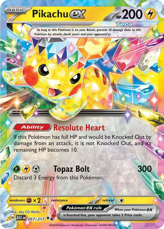 Pikachu ex - 057/217 Ascended Heroes