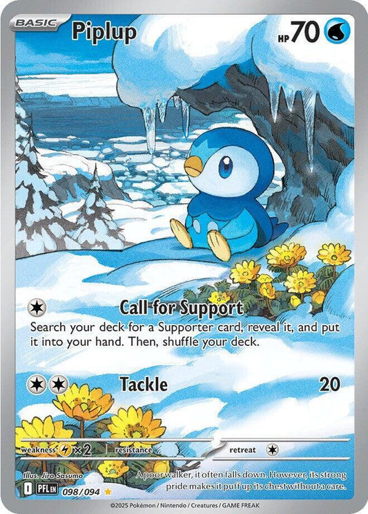 Piplup - 098/094 Phantasmal Flames Illustration Rare