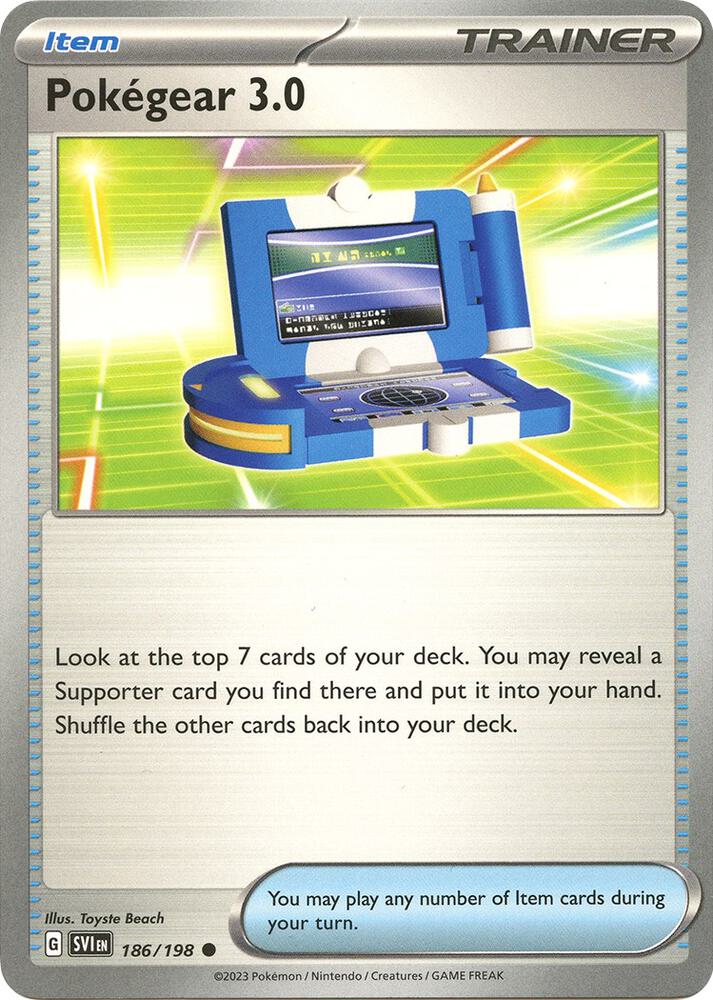 Pokegear 3.0 - 186/198 Scarlet & Violet Common