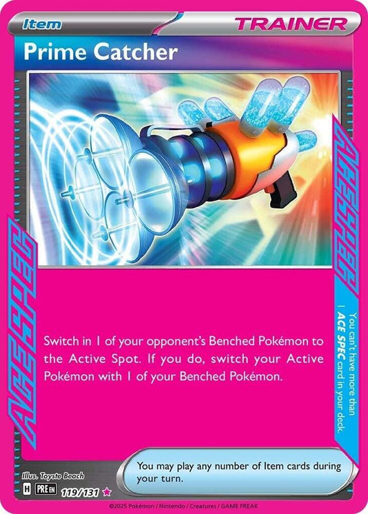 Prime Catcher - Prismatic Evolutions 119/131 Ace Spec Rare