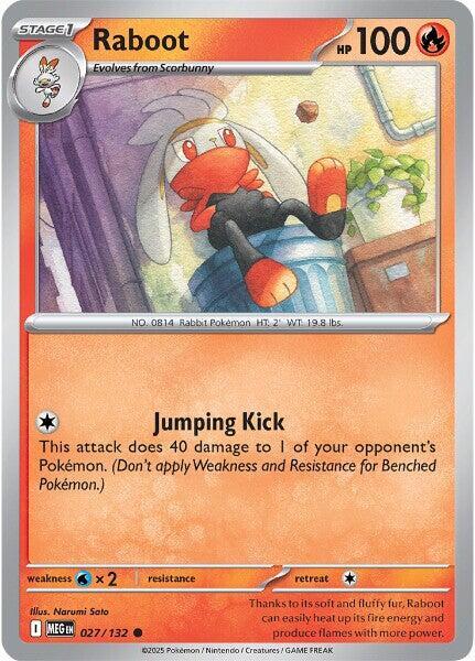 Raboot - 027/132 Mega Evolution Common