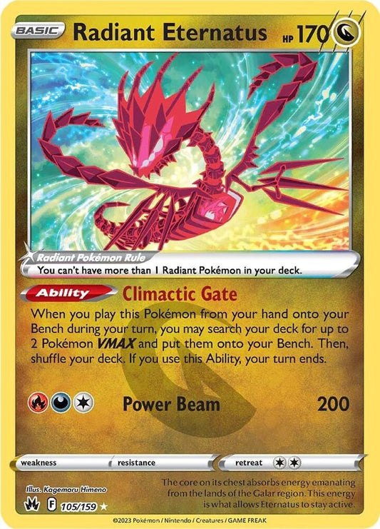 Radiant Eternatus - Crown Zenith 105/159 Radiant Rare