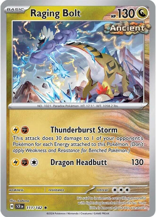 Raging Bolt - Stellar Crown 111/142 Holo Rare