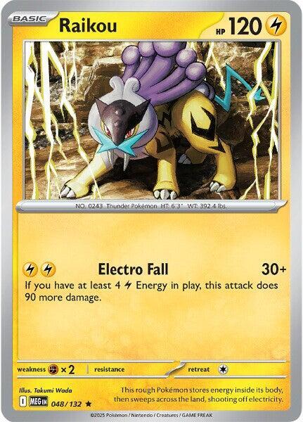 Raikou - 048/132 Mega Evolution Rare