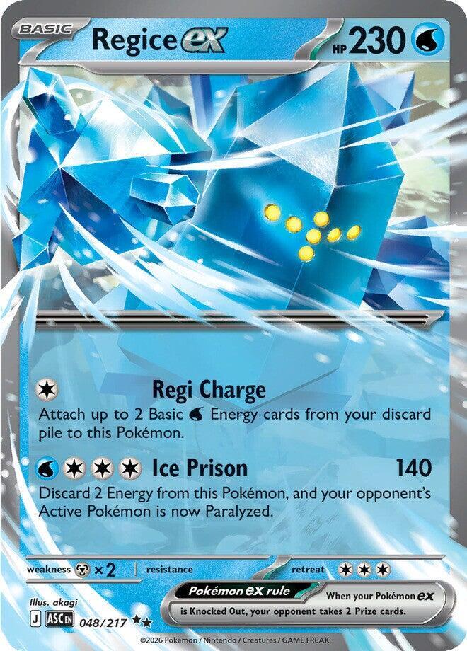 Regice ex - 048/217 Ascended Heroes