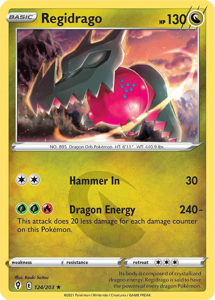 Regidrago - Evolving Skies 124/203 Holo Rare