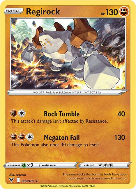 Regirock - Vivid Voltage 089/185 Holo Rare