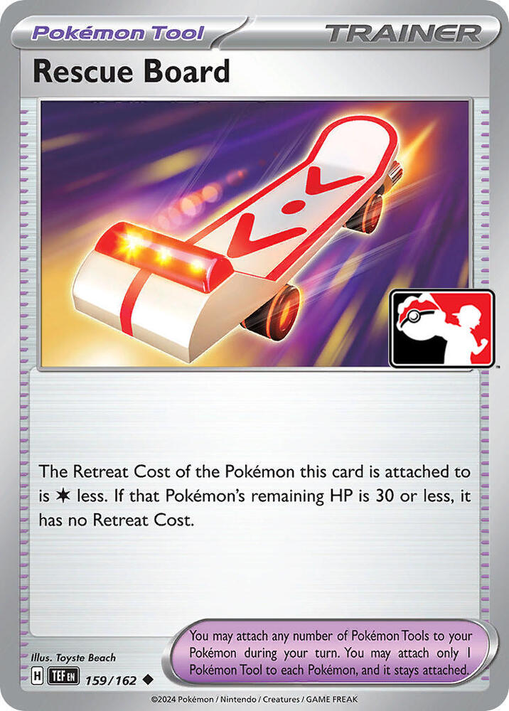 Rescue Board / Monopatín de Rescate - De Liga / Prize Pack Holo Español