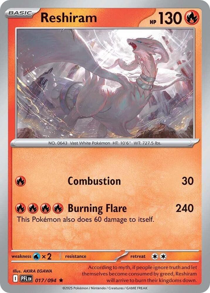 Reshiram - 017/094 Phantasmal Flames