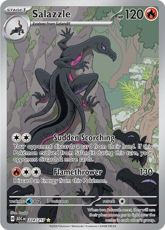 Salazzle - 224/217 Ascended Heroes Illustration Rare