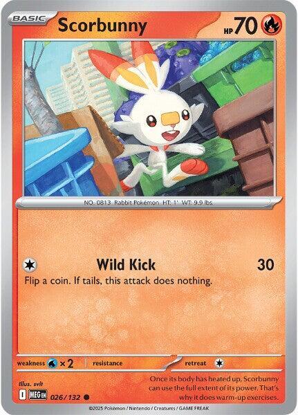 Scorbunny - 026/132 Mega Evolution Common